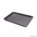 MZCH Non-stick Rectangular Quiche Tart Pan Baking Tray Cookie Sheet Black 14.5x10 - B06XGZXFGJ